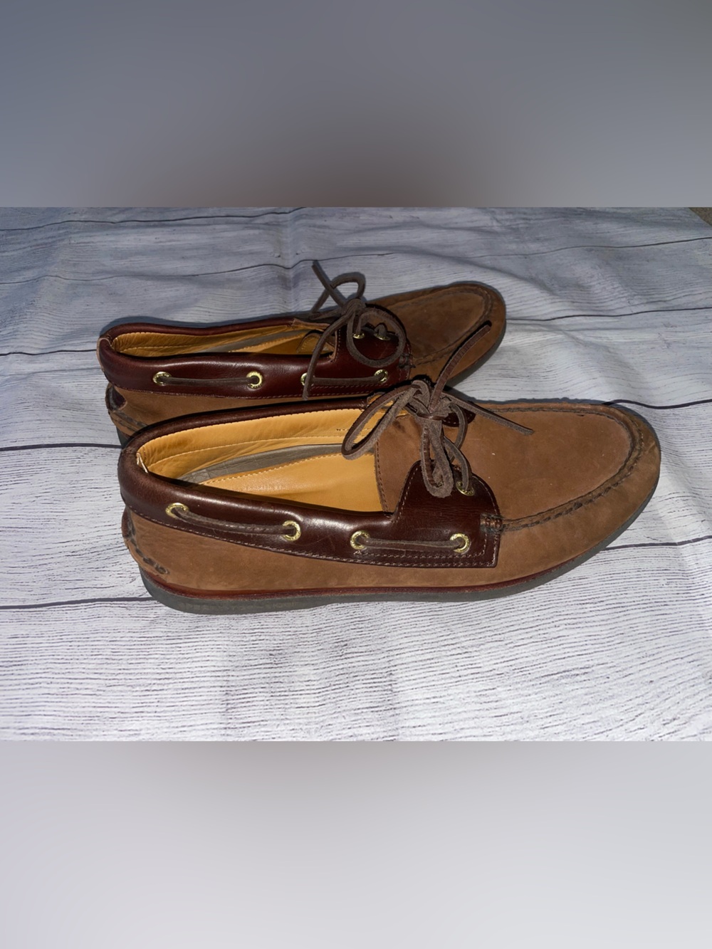 Sperry Topsider Gold Cup Brown Suede Boat Shoes